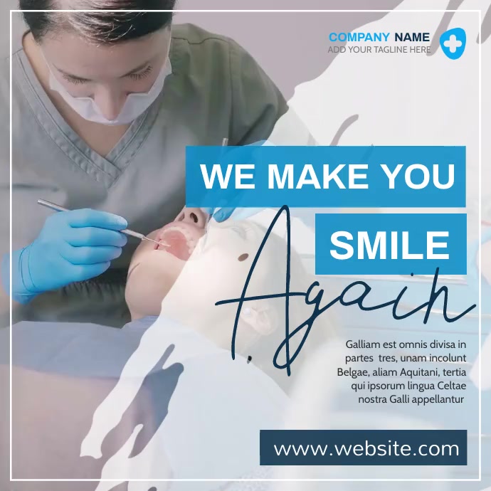 dental services instagram post banner adverti template