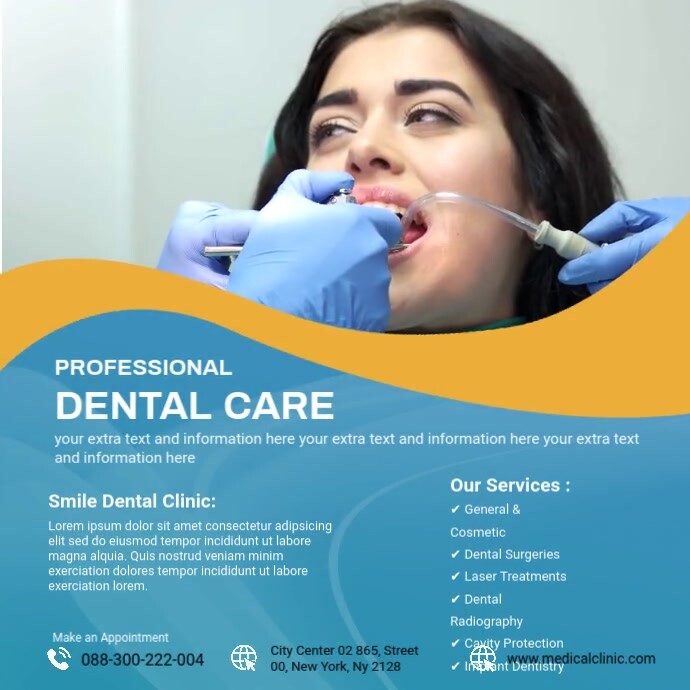 dental treatments video social media post Template | PosterMyWall
