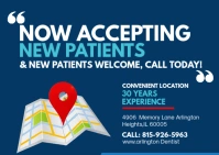 Dental Welcome Postcard template