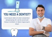 Dentist Ads Postcard template