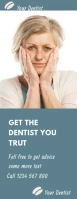 dentist flyer Halbe Seite Letter template