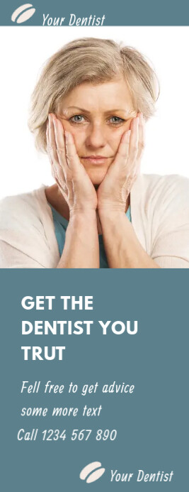 dentist flyer Halfbladsy Brief template