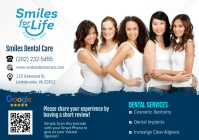 Dentist Google Review Card A5 template