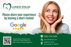 Dentist Review Label template