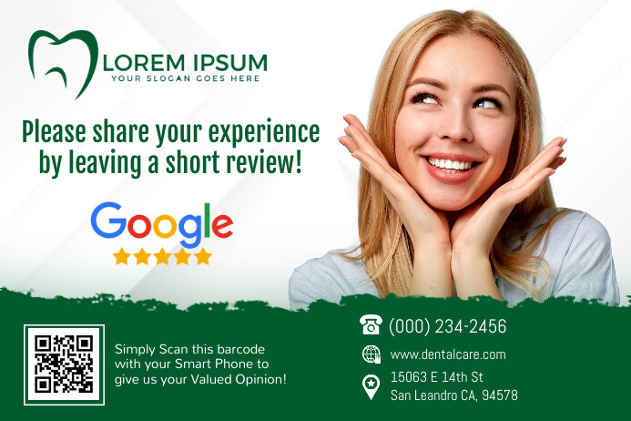 For Review Label Dentist Review Label Template | PosterMyWall