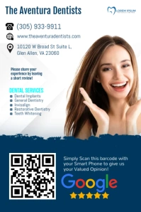 Dentist Review Poster template