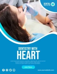 Dentistry With Heart Video Ads Flyer (US Letter) template