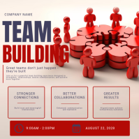Bianco Team Building Kwadrat Template