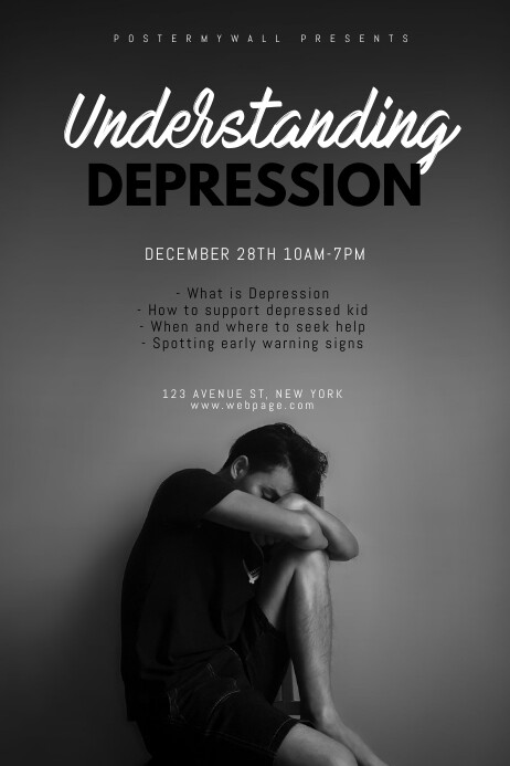 depression Seminar flyer design template | PosterMyWall