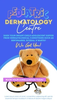 Dermatology (Pediatric) Instagram Story template