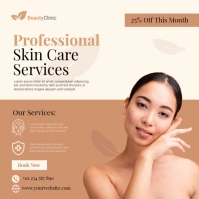 Dermatology Skin Care Services Poster Flyer template