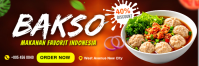 Rød Indonesian Food Promotion Banner 2 × 6' Template