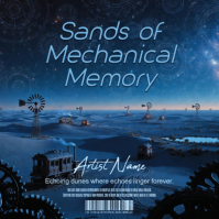 Desert Steampunk Horizon Album Covers for Dream Pop template
