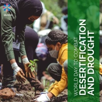 desertification and drought day 17th June Square (1:1) template