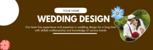 Design Team Services Offer for Weddings Nagłówek wiadomości e-mail template