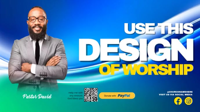 Design Worship Youtube Thumbnail Template | PosterMyWall