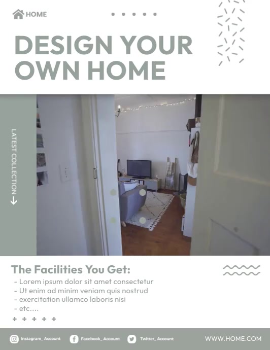 Copy of Design Your Own Home | PosterMyWall