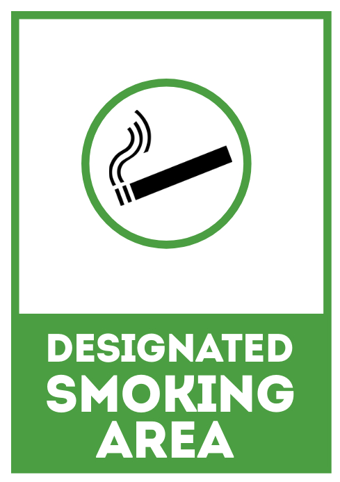 Modèle Imprimable A4 Signe Zone Fumeurs Désignée | PosterMyWall