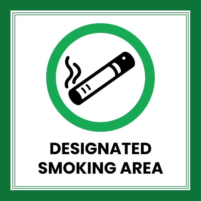 Designated Smoking Area Template | PosterMyWall