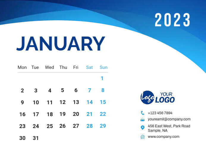 Desk Calendar 2023 Design Template PosterMyWall