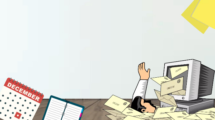 Desk Job and Office Work Background Template | PosterMyWall