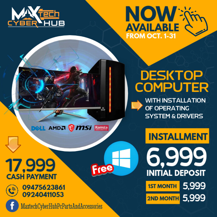 Desktop PC Template | PosterMyWall