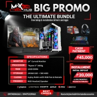 Desktop Promo Instagram Post template