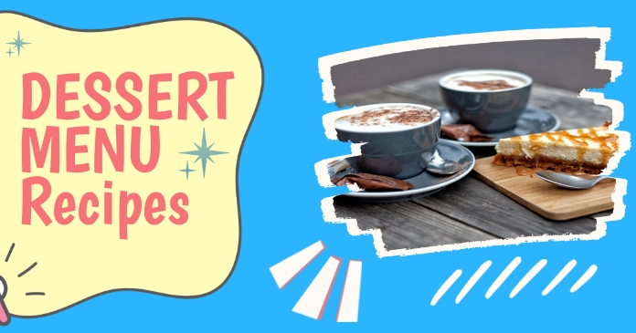 Dessert Menu Ads Facebook Gedeelde Prent template