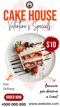 Dessert Menu Flyer Digital Display (9:16) template