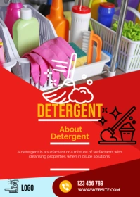 Detergent Flyer A6 template