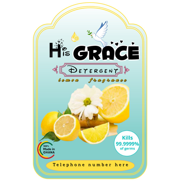Detergent label Logo template