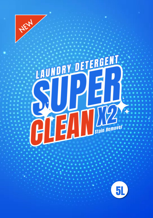 detergent label design Template | PosterMyWall