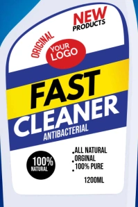 Detergent Label Poster template