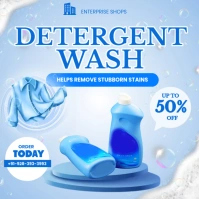 Detergent Poster template