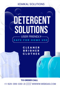 Detergent Poster A3 template