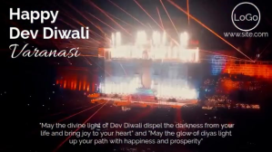 Dev diwali varanasi wishes template with free audio and video editable template YouTube-miniature