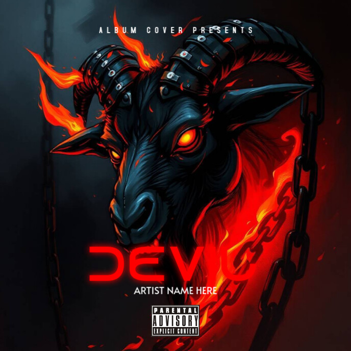 Devel | Horror | Goat Album Cover 专辑封面 template