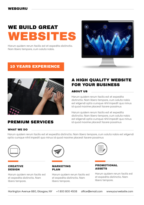 Web Development Fliers Examples Copy of Developer Service Flyer | PosterMyWall