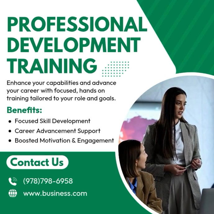 Training Program Post Development Training Template | PosterMyWall