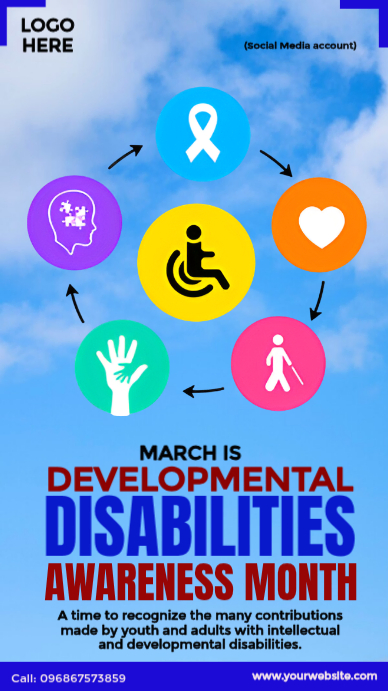 Plantilla de Developmental Disabilities Awareness | PosterMyWall