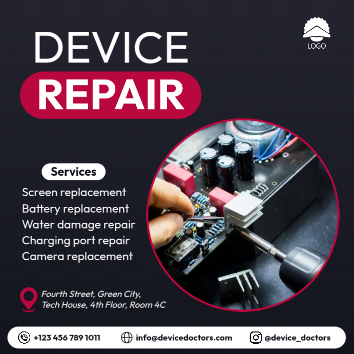 device repair Instagram flyers Template | PosterMyWall