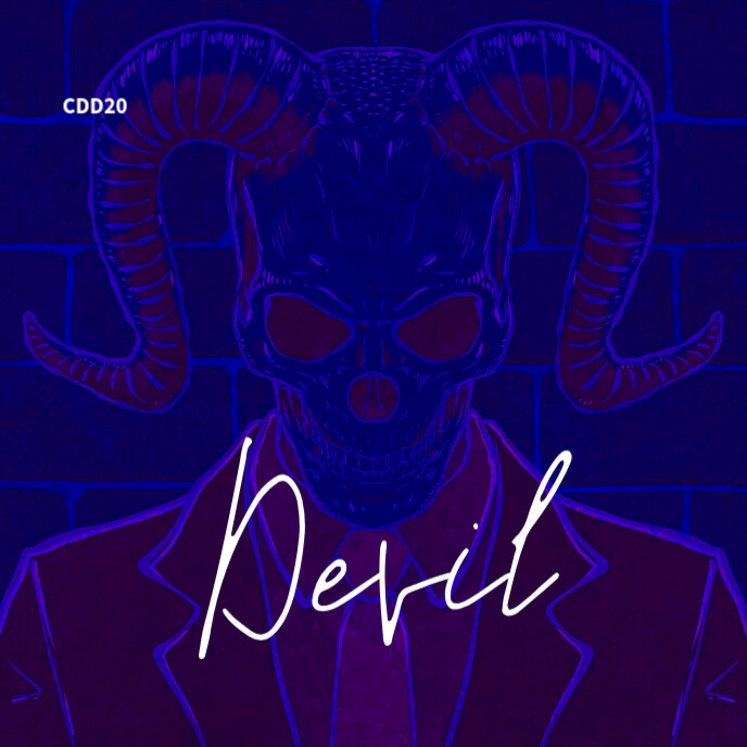 Teufel Cd Cover Art Vorlage Postermywall