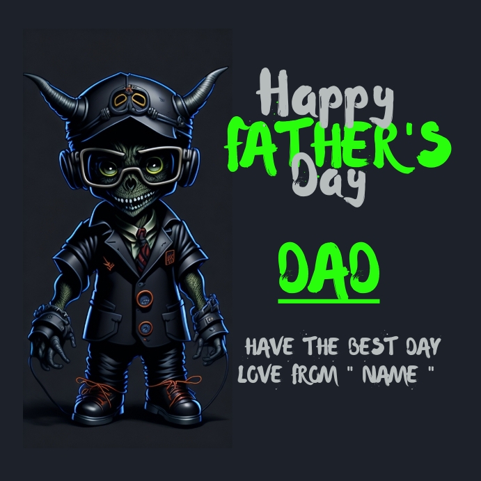 Devil Dad Plantilla de DEVIL DAD | PosterMyWall