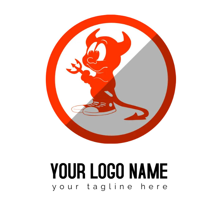 Daemon Design Pattern Devil Demon Satan BSD Daemon Template | PosterMyWall