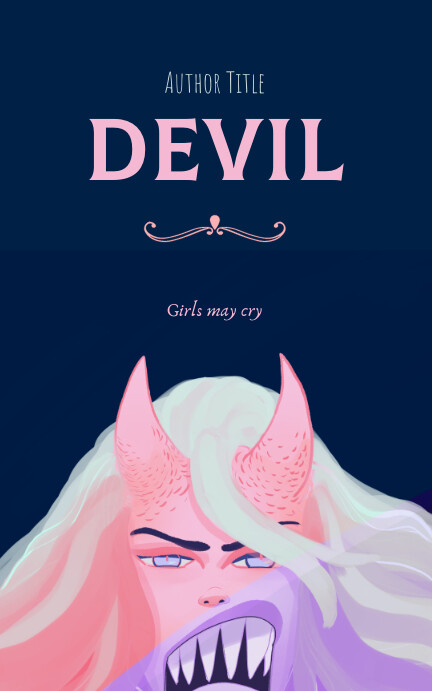 Devil girl cover art Kindle/Book Covers template