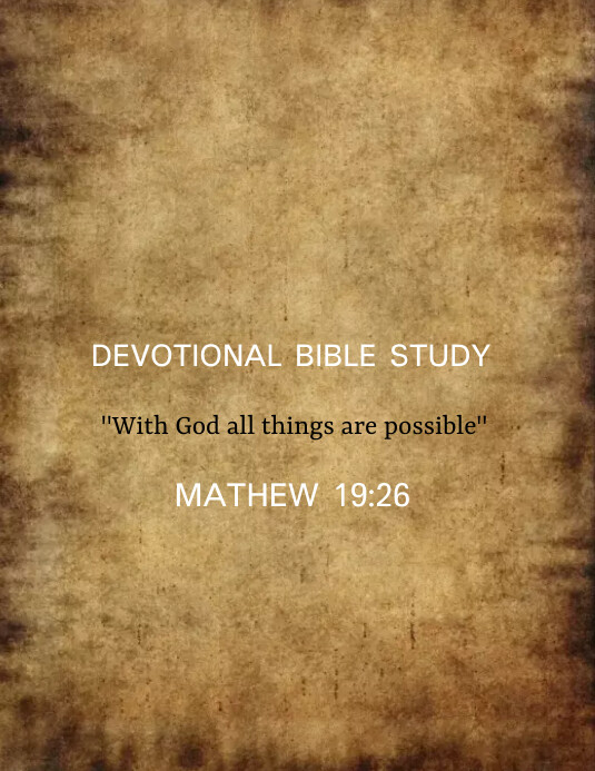 Devotional Bible Study Template PosterMyWall