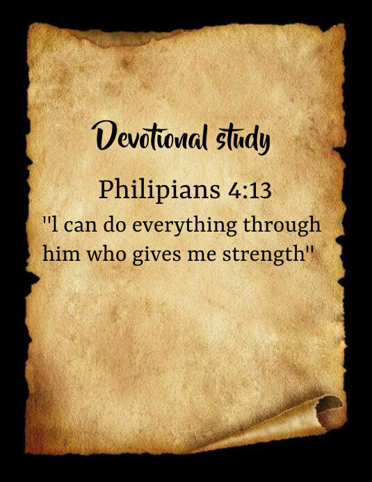 Devotional study Template | PosterMyWall