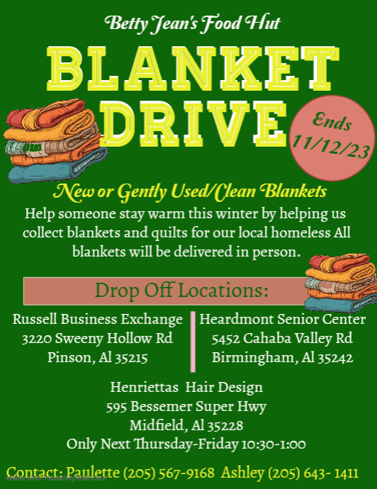 Copy of Coat and Blanket drive flyer template PosterMyWall