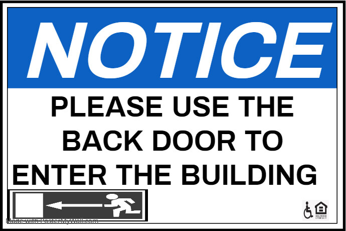 Copy of Notice Report Injuries Sign Template | PosterMyWall