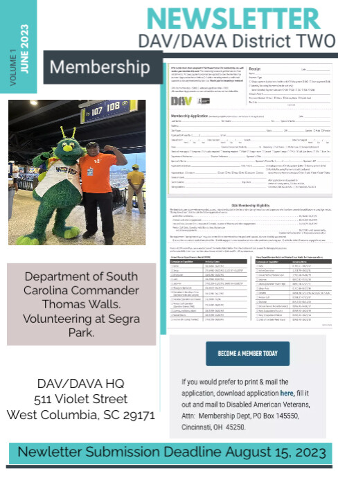 District Two Newsletter Magazine Page Template (5) | PosterMyWall